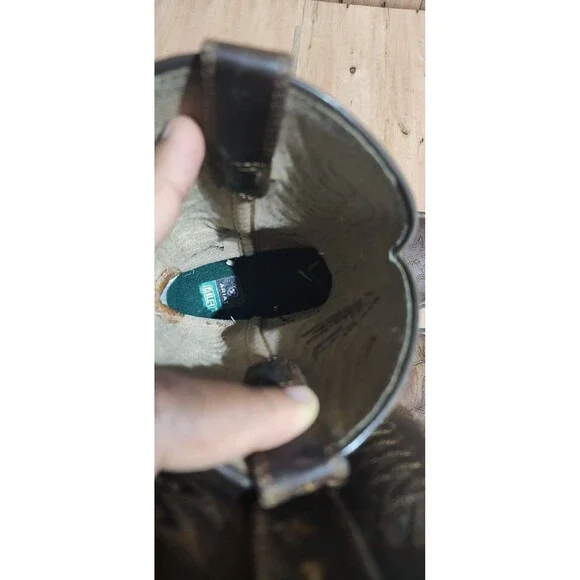 Boy's Ariat Anthem Patriot Western Boot in Distressed Brown Sz US 1 UK 13 EU 32 - Picture 8 of 8